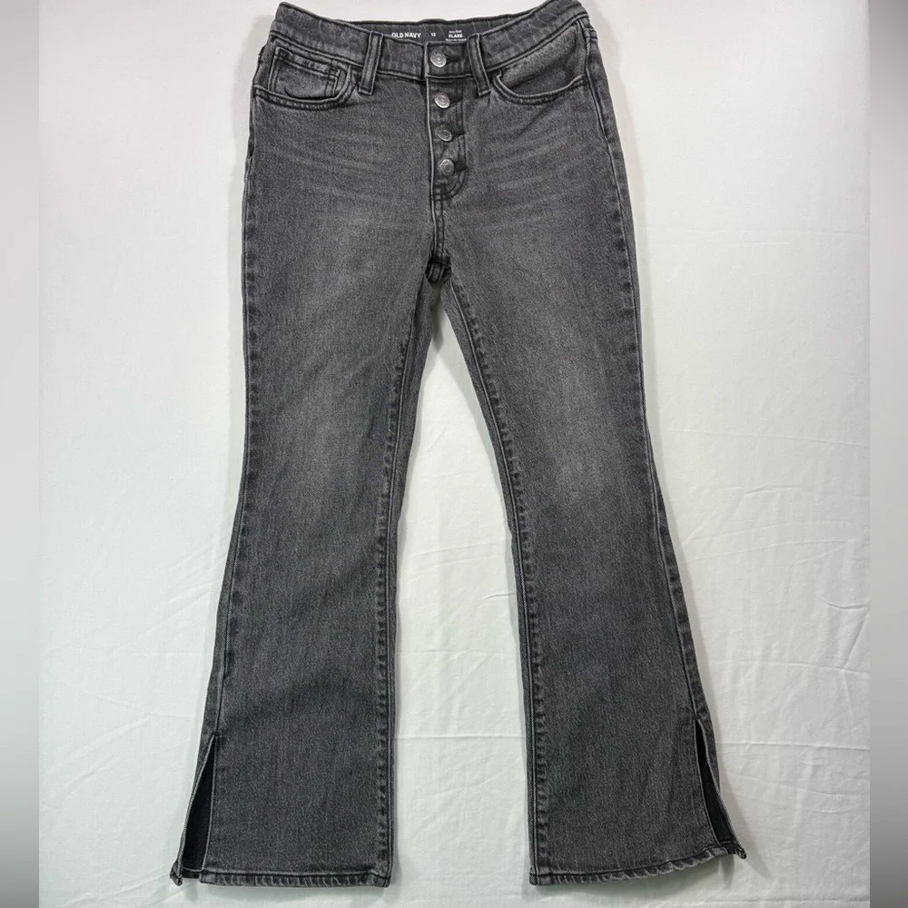 Old Navy Girls High-Waisted Built-In Tough Flare Jeans